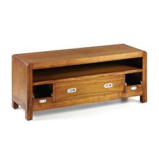Estila Koloniálny luxusný TV stolík Flash z masívneho dreva mindi 115cm