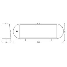 Ledvance-LED Solárne nástenné svietidlo so senzorom ENDURA STYLE LED/6W/7,4V IP44