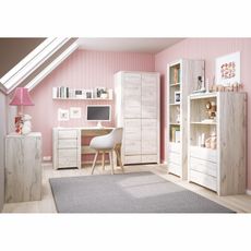 KONDELA Angel Typ 90 3S 90 posteľový rám s úložným priestorom biela / craft