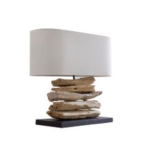 Stolná lampa z naplaveného dreva Riverine natural