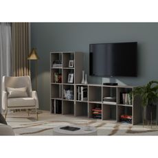 Regál MALAX 2x4 - šedá