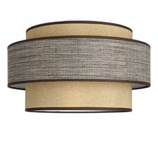 Stropné svietidlo GRACE 1xE27/60W/230V pr. 40 cm béžová/hnedá