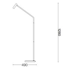 Ideal Lux - LED Stojacia lampa EASY LED/3,5W/230V CRI 90 biela