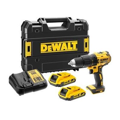 DeWALT DCD778D2T Aku príklepová vŕtačka, 2x 2Ah batéria + nabíjačka, Tstak