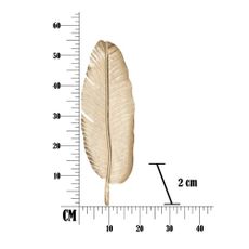 Dekorácia v zlatej farbe Mauro Ferretti Leaf, 55,5 × 18 cm