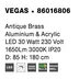 LED luster Vegas 85 mosadz