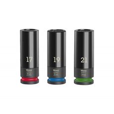 Wera 004595 Sada 1/2" nástrčných hlavíc na kolesá C 1 (sada 3 kusov na kolesá automobilov)