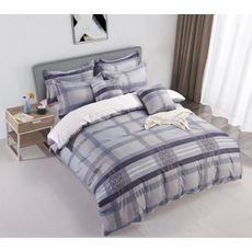 3 dielne obliečky Krepové polycotton Olivia modrá 200x140cm+90x70cm TiaHome