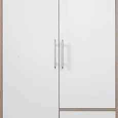 Šatník Smart 100 cm, dub sonoma/biela