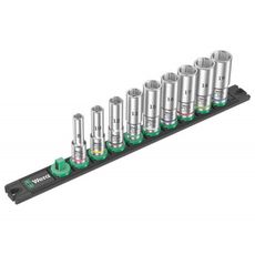Wera 005440 Magnetická tyč B Deep 1 so sadou predĺžených nástrčiek 8 ÷ 19 mm typ 8790 HMB Deep 3/8" (sada 9 dielov)