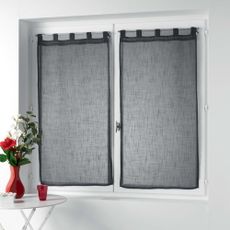 Antracitové záclony v súprave 2 ks 60x160 cm Zazy – douceur d'intérieur