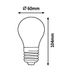 Rabalux Dekoratívna LED filament žiarovka s točeným vláknom, jantárová, E27, A60, 4W, 250lm, 2000K, 20000h.