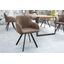 Estila Dizajnová vintage stolička Lucca taupe