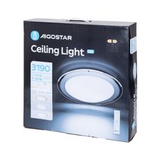 Aigostar - LED stmievateľné stropné svietidlo LED/30W/230V 2700-6500K pr. 42,9 cm chróm+DO