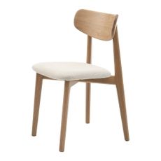 Krémovobiela/v prírodnej farbe jedálenská stolička Elim – Unique Furniture