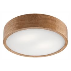 Hnedé stropné svietidlo so skleneným tienidlom ø 37 cm Eveline – LAMKUR