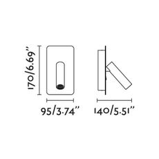 FARO 62118 - LED Nástenné bodové svietidlo SUAU LED/3W/230V čierna