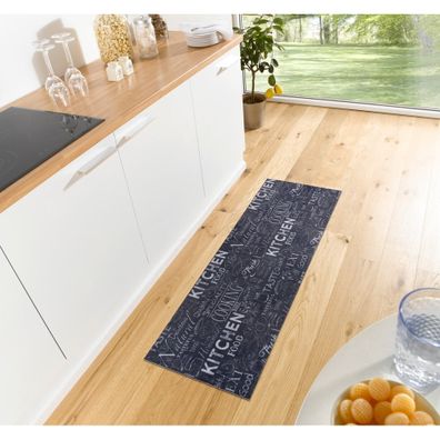 Čierny koberec behúň 50x150 cm Wild Kitchen Board – Hanse Home