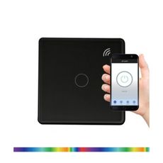 Dotykový spínač jednopólový SMART 800W/230V čierna Wi-Fi Tuya