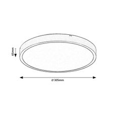 Rabalux 71426 - LED Kúpeľňové stropné svietidlo ALENZO LED/18W/230V IP44 biela