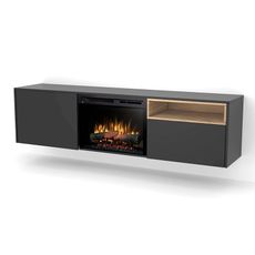 Elektrický krb Tecero 26" čierny/dub