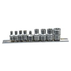 Súprava hlavíc torx GEKO, 9ks, 1/4" a 3/8"