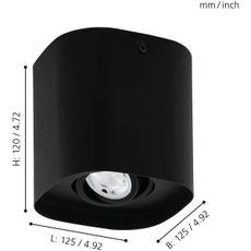 Eglo 99673 - LED RGBW Stmievateľné bodové svietidlo  CAMINALES-Z 1xGU10/5W/230V