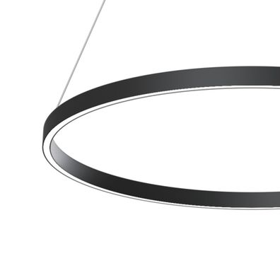 Maytoni MOD058PL-L42B3K - LED Luster na lanku RIM LED/51W/230V pr. 80 cm čierna