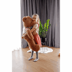 Plyšový medveď, svetlohnedá, 113cm, BOWEN