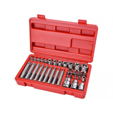 Hlavice a hroty Torx sada 35ks, 1/4", 3/8", 1/2"