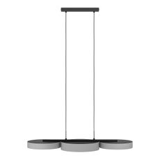 Eglo 900856 - LED RGBW Stmievateľný luster na lanku BARBANO-Z 3xLED/7,5W/230V šedá