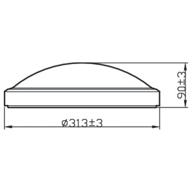 Philips - LED Kúpeľňové stropné svietidlo DORIS LED/17W/230V IP44