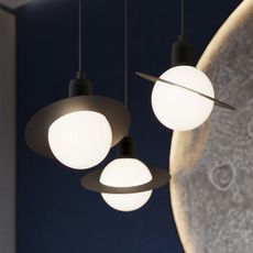 Sollux SL.1359 - Luster na lanku HYPERION 3xG9/8W/230V čierna