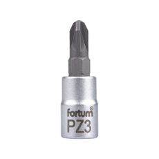 Hlavice zástrčná skrutkovač PZ, 1/4", PZ 3, L 37mm, CrV/S2