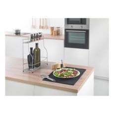 Polica na korenie s 2 poschodiami Metaltex Balsamico