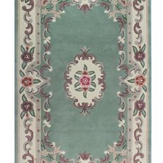 Flair Rugs koberce Ručne všívaný kusový koberec Lotus premium Green - 75x150 cm