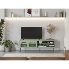 TV stolík v mentolovej farbe 160x50 cm Diora – Marckeric