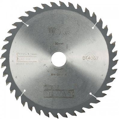 Pilový kotúč 235x30mm 40z ATB 10° DeWALT DT4067