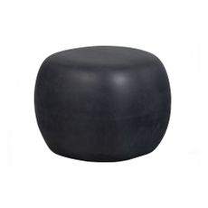 Antracitový okrúhly konferenčný stolík ø 50 cm Pebble – vtwonen