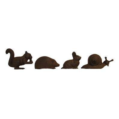 Kovové záhradné sošky v súprave 4 ks Animals – Esschert Design
