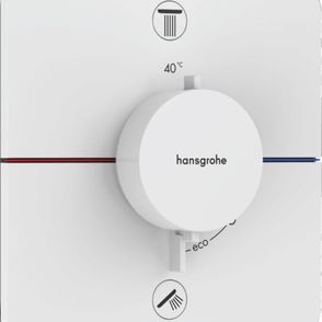 Vaňová batéria Hansgrohe ShowerSelect Comfort Q bez podomietkového telesa matná biela 15583700