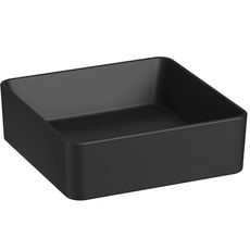 Jika Cubito Pure - Umývadlo na dosku, 38x38 cm, bez prepadu, matná čierna H8184227161121