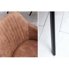 Stolička Lucca vintage hnedá