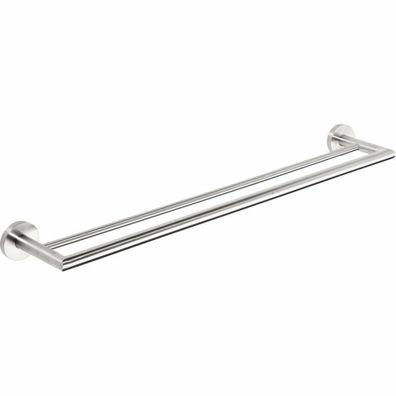 SAPHO XS403 X-Steel držiak na uteráky dvojitý 65,5 cm, brúsená nehrdz. oceľ