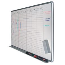 Týždenná plánovacia tabuľa ekoTAB, 1000 x 700 mm, lakovaná