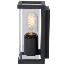 Lucide 27885/01/30 - Vonkajšie nástenné svietidlo CLAIRE 1xE27/15W/230V IP54 čierna
