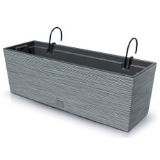 NABBI DFC600W plastový balkónový kvetináč 58 cm sivý betón
