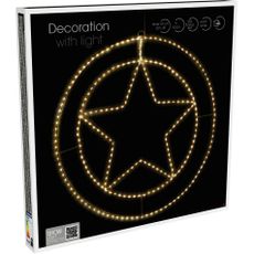 Vianočná závesná LED dekorace Trinket Star 270 LED, 52 cm