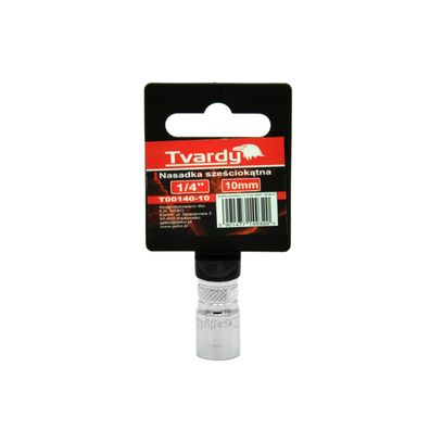 Šesťhranná objímka 1/4" 10 mm TVARDY (10/100)