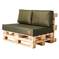 Golden Garden Paletové sedenie GG130 podsedák a vankúš 120cm x 80cm x 15cm olivová